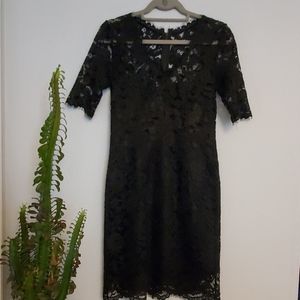 Shoshanna Black Lace Dress